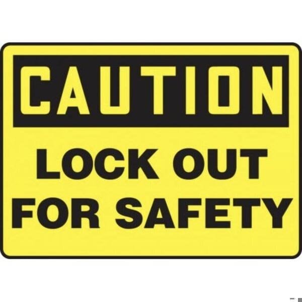 Accuform OSHA CAUTION LOCKOUTTAGOUT SIGN MLKT625VP MLKT625VP - main